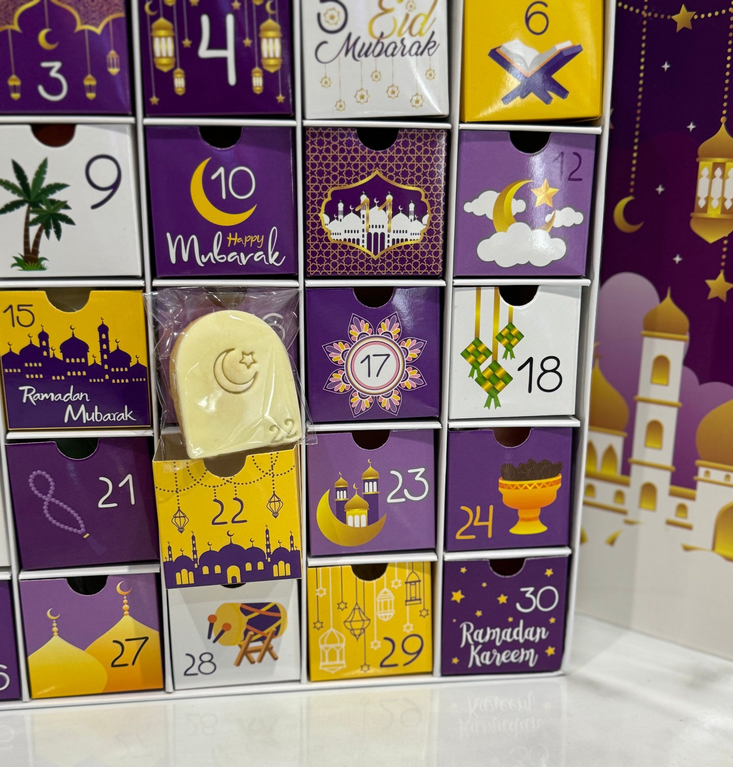 Ramadan Advent Calendar with biscuits