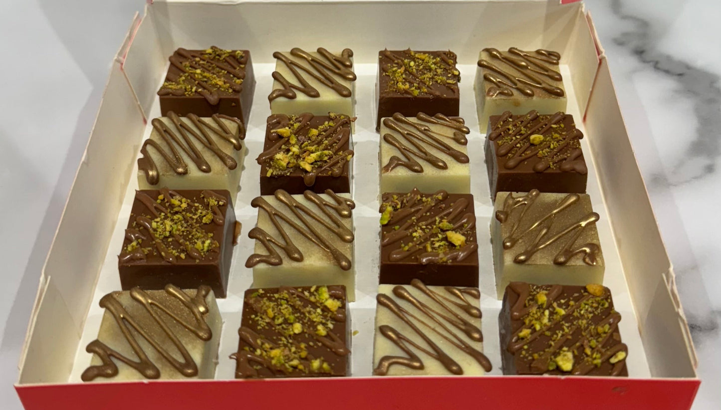 Dubai Chocolate and Salted Caramel Bites